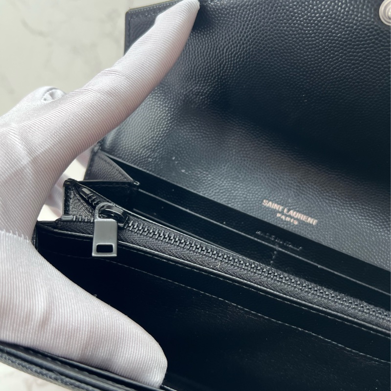 香緹國際精品 863 YSL 聖羅蘭 so black 長夾 #閒置-6
