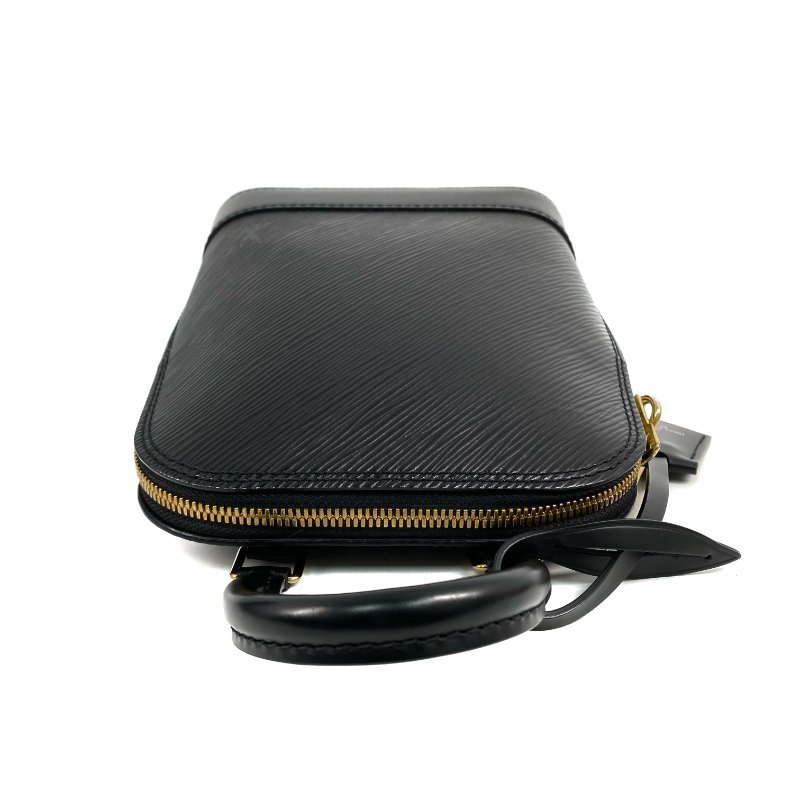 △ Louis Vuitton 路易威登 Black Epi Leather Alma Backpack M25103 黑色水波紋皮革背包 - 267003228-6