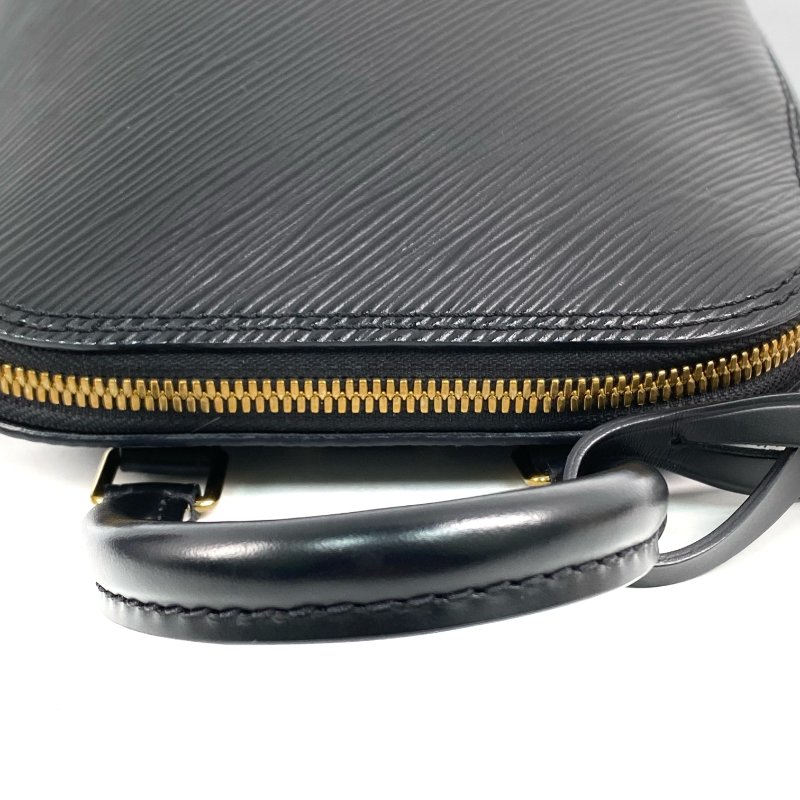 △ Louis Vuitton 路易威登 Black Epi Leather Alma Backpack M25103 黑色水波紋皮革背包 - 267003228-7