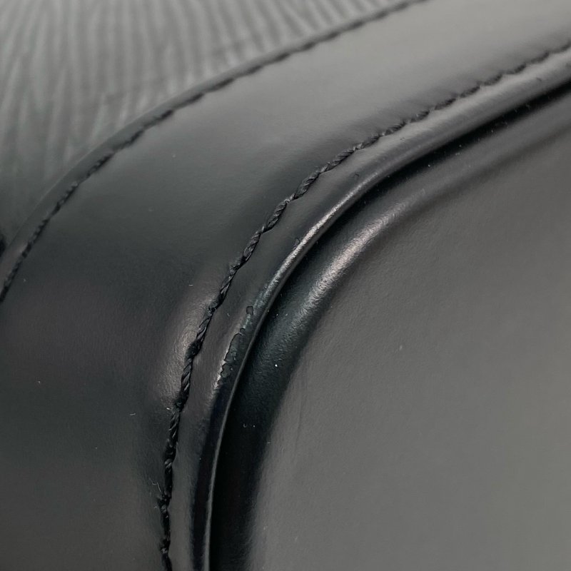 △ Louis Vuitton 路易威登 Black Epi Leather Alma Backpack M25103 黑色水波紋皮革背包 - 267003228-8