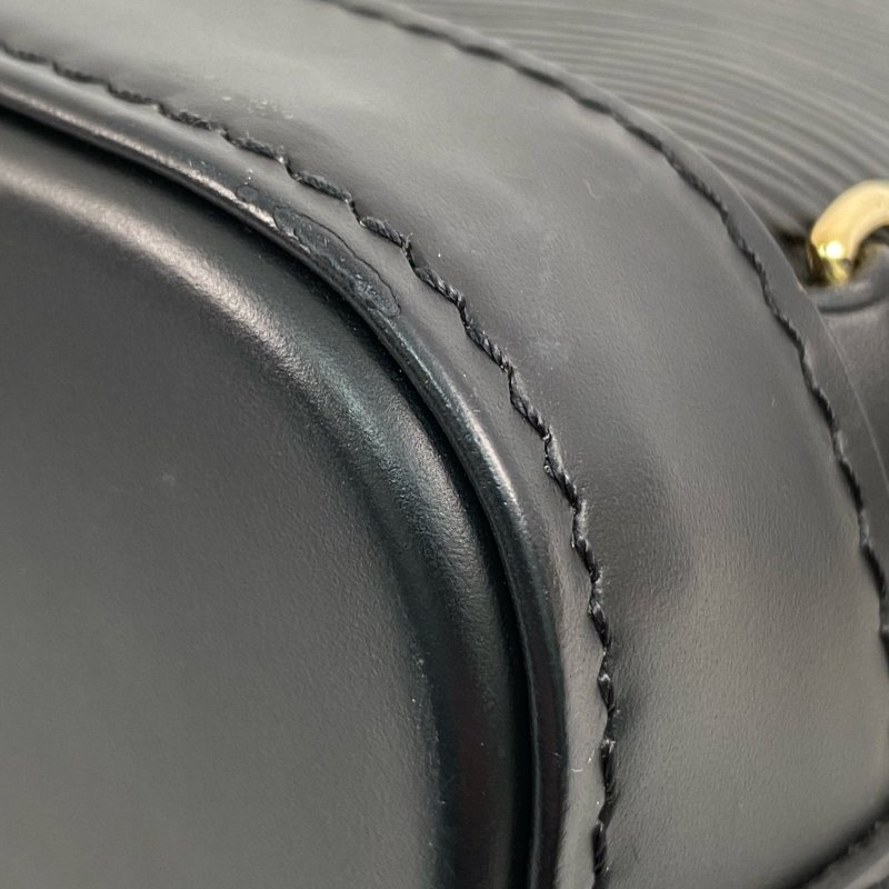 △ Louis Vuitton 路易威登 Black Epi Leather Alma Backpack M25103 黑色水波紋皮革背包 - 267003228-11