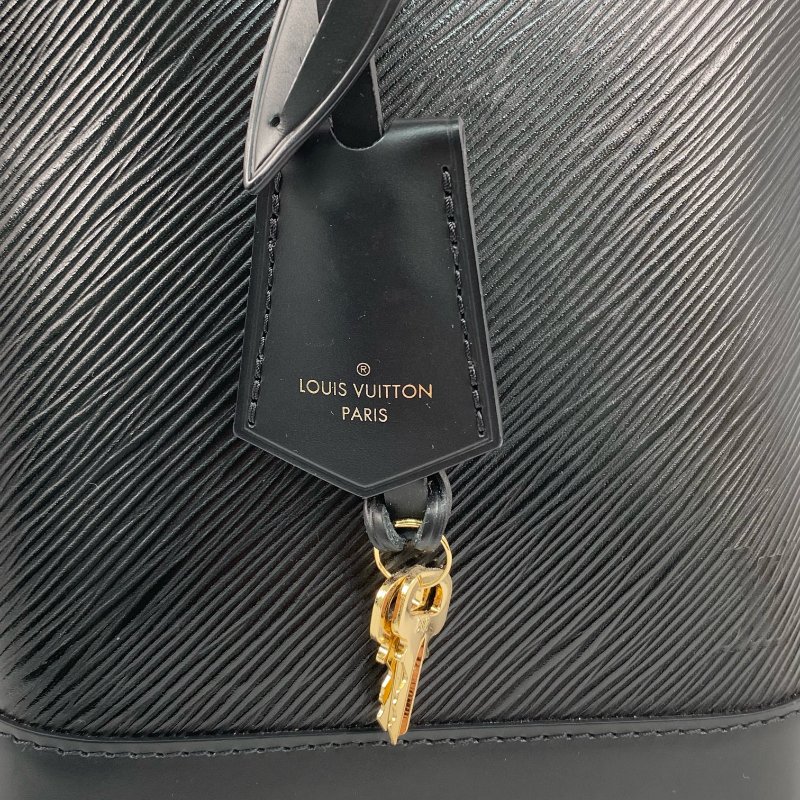 △ Louis Vuitton 路易威登 Black Epi Leather Alma Backpack M25103 黑色水波紋皮革背包 - 267003228-13