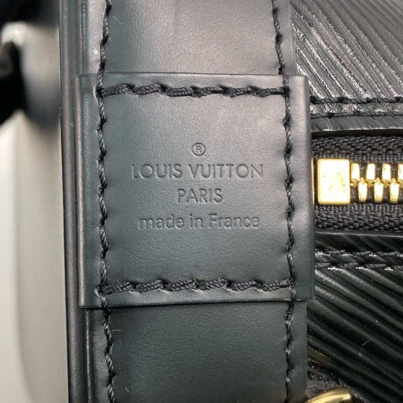 △ Louis Vuitton 路易威登 Black Epi Leather Alma Backpack M25103 黑色水波紋皮革背包 - 267003228-23