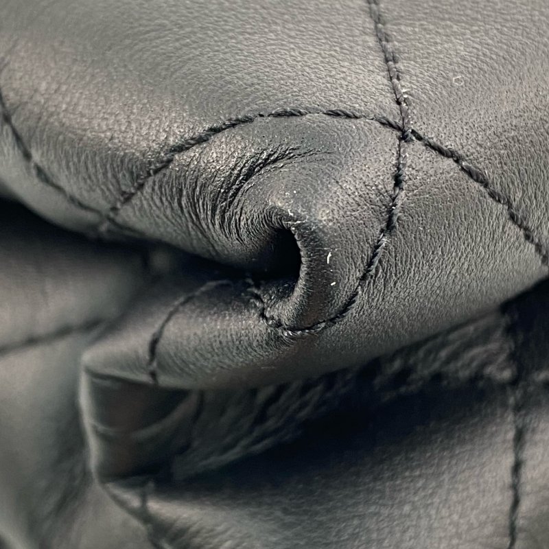 △ Chanel 香奈兒 Black Calfskin Gold Tone Metal Single Flap Chain Shoulder Bag AS3227 黑色小牛皮金色金屬鎖鏈肩背袋 - 267003454-11