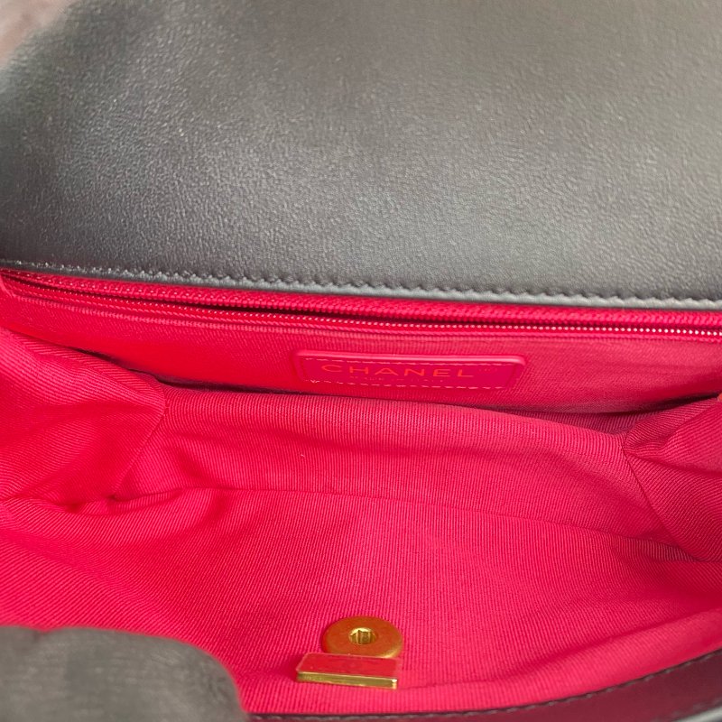 △ Chanel 香奈兒 Black Calfskin Gold Tone Metal Single Flap Chain Shoulder Bag AS3227 黑色小牛皮金色金屬鎖鏈肩背袋 - 267003454-17