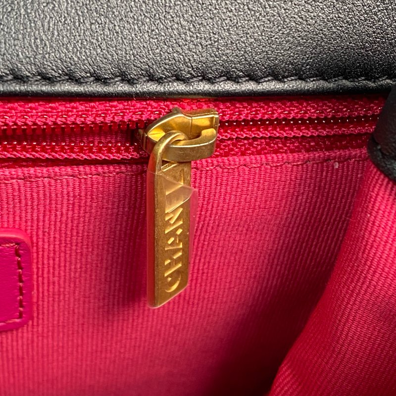 △ Chanel 香奈兒 Black Calfskin Gold Tone Metal Single Flap Chain Shoulder Bag AS3227 黑色小牛皮金色金屬鎖鏈肩背袋 - 267003454-19