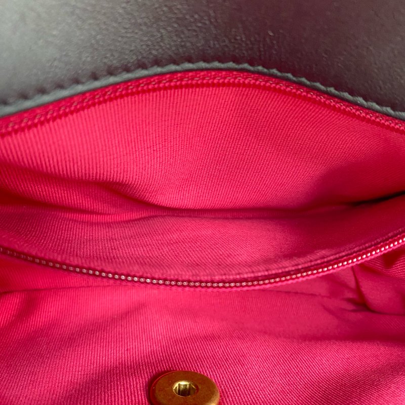 △ Chanel 香奈兒 Black Calfskin Gold Tone Metal Single Flap Chain Shoulder Bag AS3227 黑色小牛皮金色金屬鎖鏈肩背袋 - 267003454-20