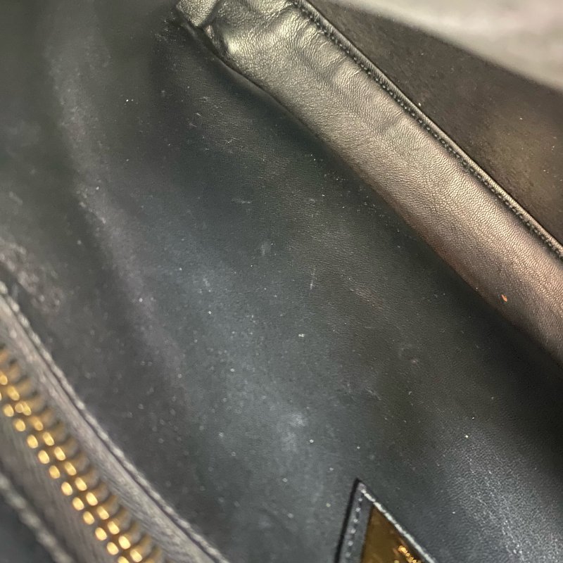 △ Fendi 芬迪 Black Calfskin Peekaboo 2 Way Bag 黑色小牛皮兩用袋 - 267003465-20