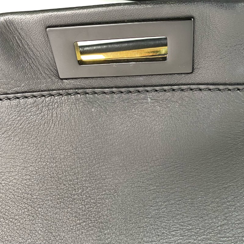 △ Fendi 芬迪 Black Calfskin Peekaboo 2 Way Bag 黑色小牛皮兩用袋 - 267003465-25