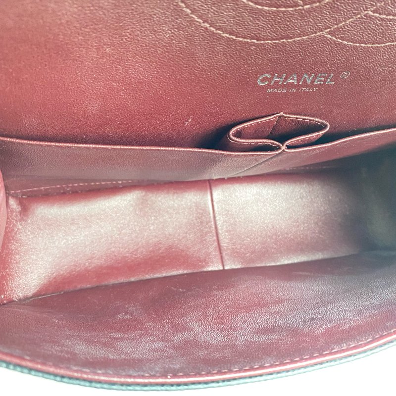 △ Chanel 香奈兒 CF30 Black Caviar Skin Silver Tone Metal Classic Double Flap Chain Shoulder Bag A58600 No.19 黑色粒紋小牛皮銀色金屬鎖鏈肩背袋No.19 - 267003100-17