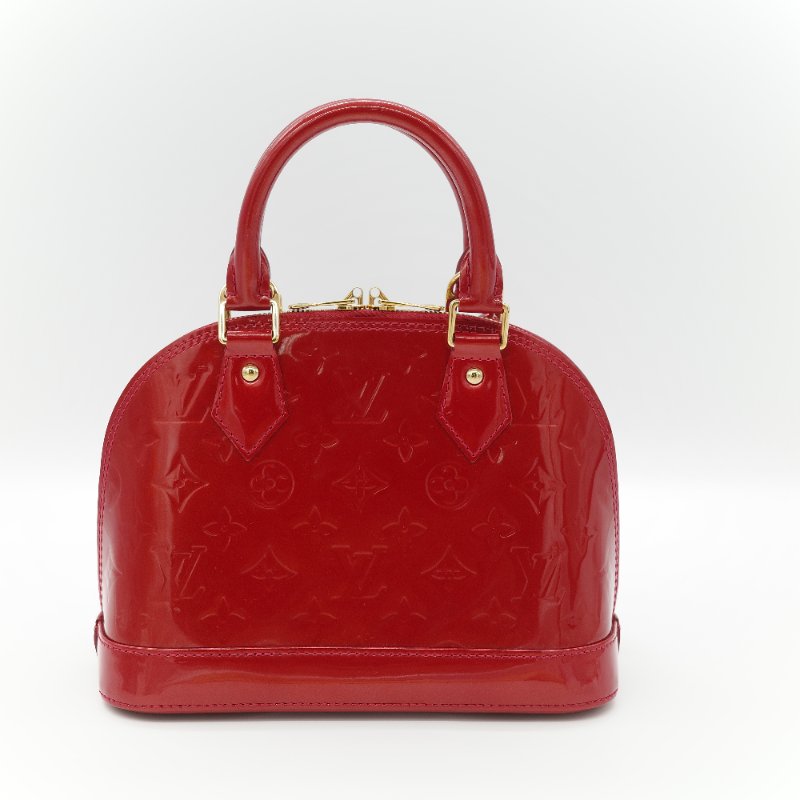 （狀況超級好♥️全網最低）Louis Vuitton 路易威登 Alma BB 辣椒紅 漆皮 手提包 貝殼包 斜挎包-1
