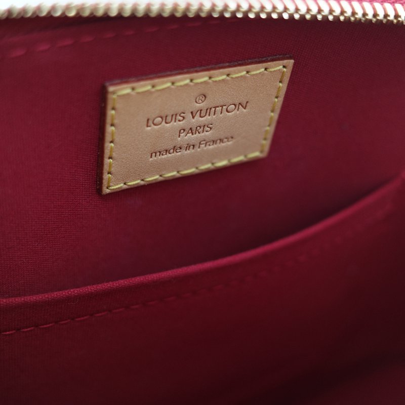 （狀況超級好♥️全網最低）Louis Vuitton 路易威登 Alma BB 辣椒紅 漆皮 手提包 貝殼包 斜挎包-14