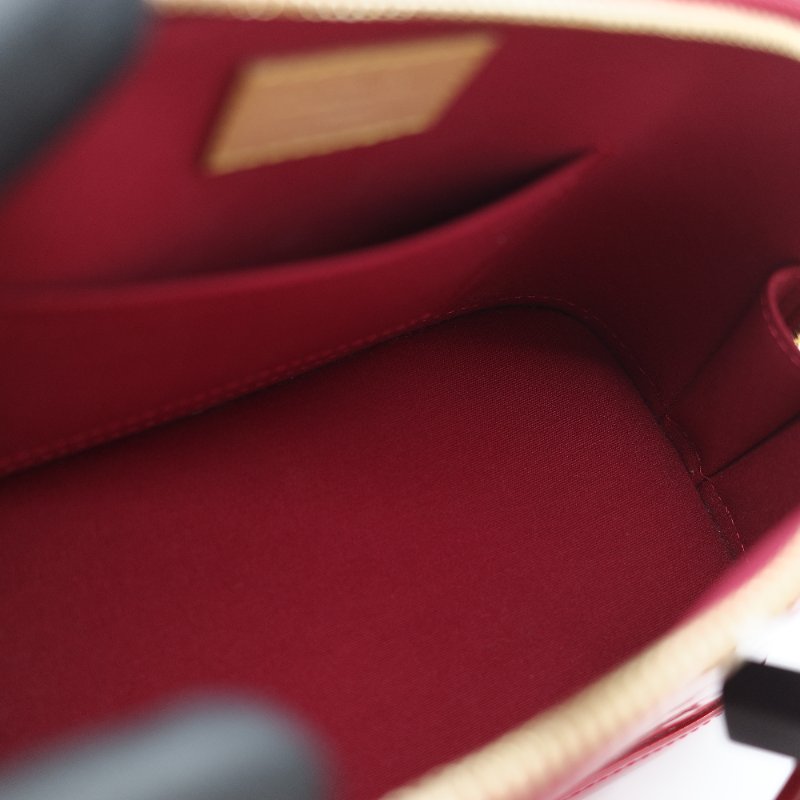 （狀況超級好♥️全網最低）Louis Vuitton 路易威登 Alma BB 辣椒紅 漆皮 手提包 貝殼包 斜挎包-15