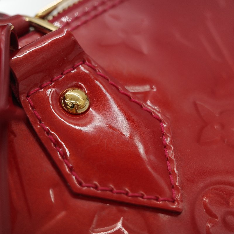 （狀況超級好♥️全網最低）Louis Vuitton 路易威登 Alma BB 辣椒紅 漆皮 手提包 貝殼包 斜挎包-20