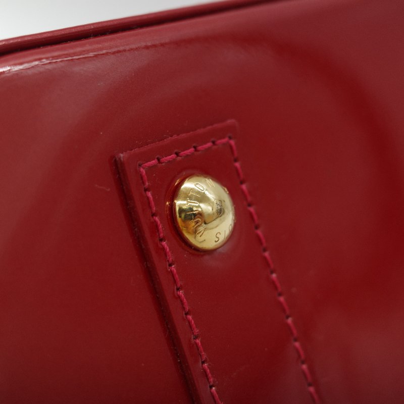 （狀況超級好♥️全網最低）Louis Vuitton 路易威登 Alma BB 辣椒紅 漆皮 手提包 貝殼包 斜挎包-21