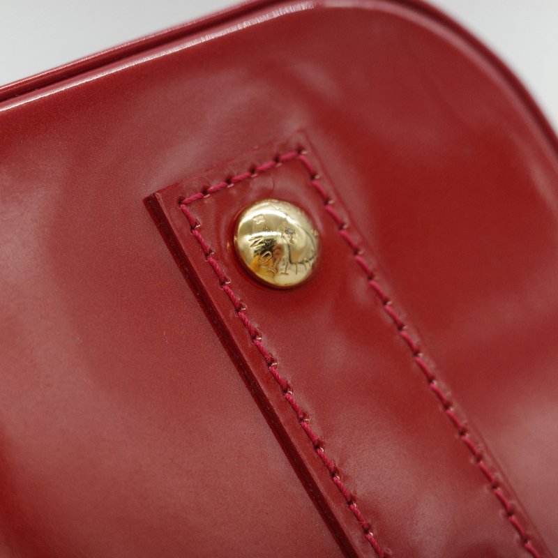 （狀況超級好♥️全網最低）Louis Vuitton 路易威登 Alma BB 辣椒紅 漆皮 手提包 貝殼包 斜挎包-22