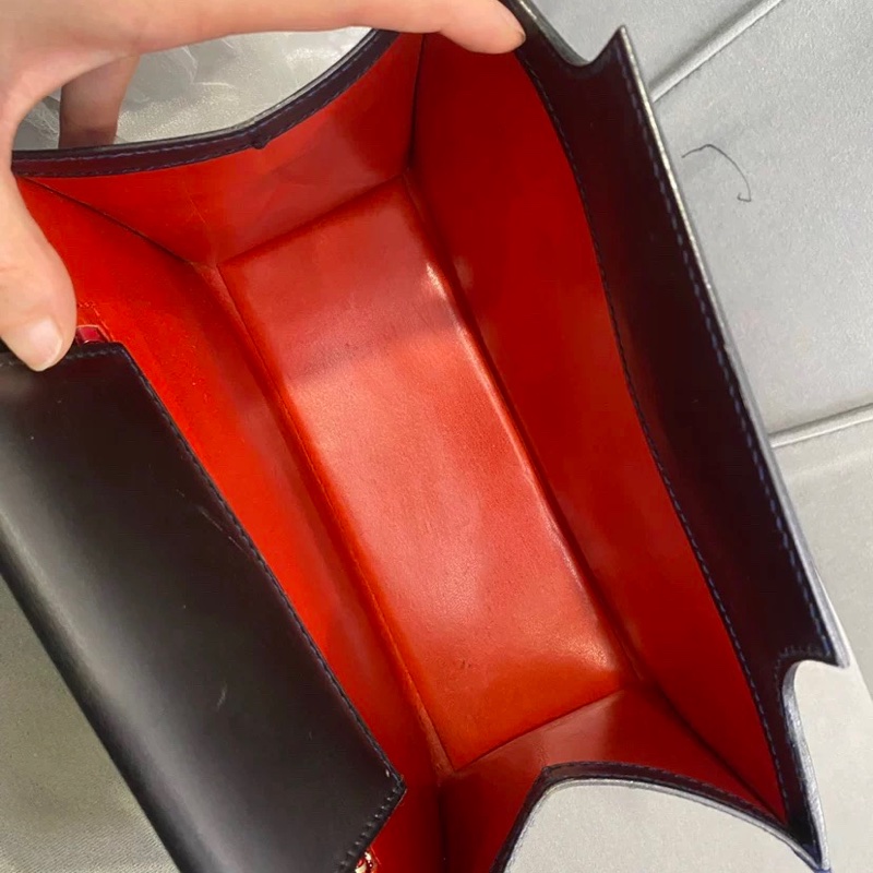 稀有中古Celine 雙圓環單肩包-10