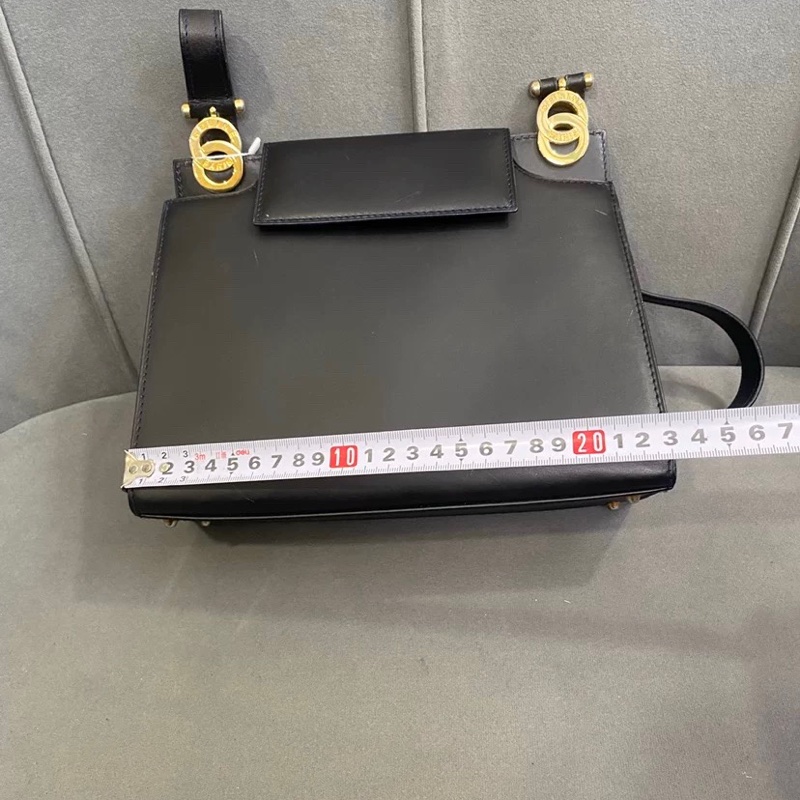 稀有中古Celine 雙圓環單肩包-14