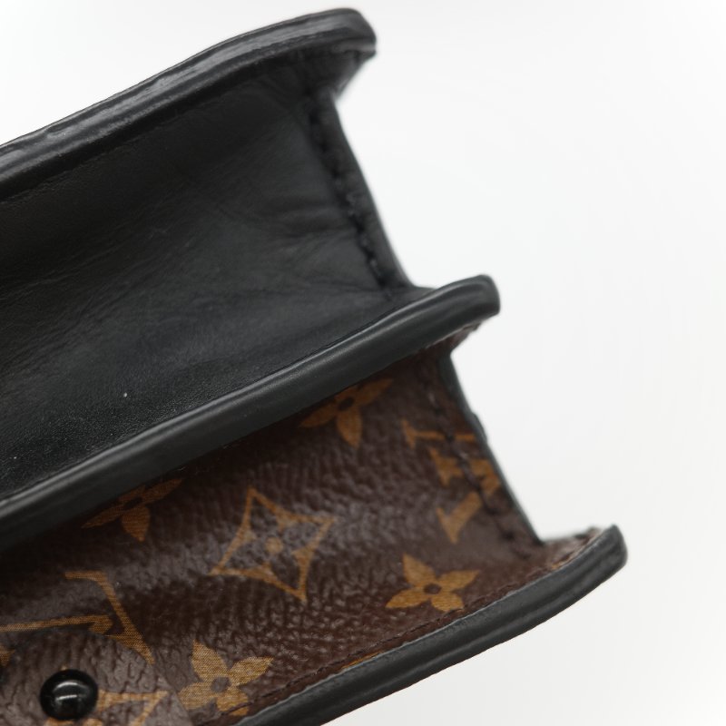 （配件超級全♥️全網最低）Louis Vuitton 路易威登 Monogram Reverse Trunk Clutch 棕色 拼色 金扣 肩背袋-8