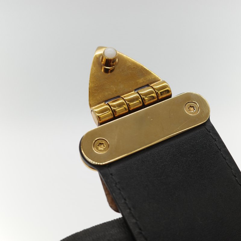 （配件超級全♥️全網最低）Louis Vuitton 路易威登 Monogram Reverse Trunk Clutch 棕色 拼色 金扣 肩背袋-21