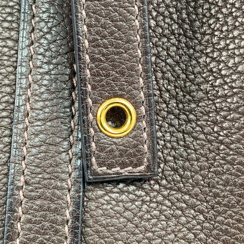 △ Hermes 愛馬仕 46 Ebene Clemence Calfskin Gold Plated Metal Picotin 18 Hand Bag Stamp Z 46烏木色粒紋小牛皮鍍金金屬手袋Z刻 - 267003841-17