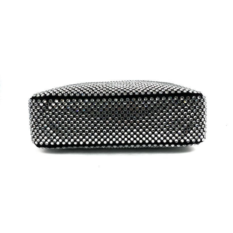 △ Prada 普拉達 Black Nylon And Rhinestone Hand Bag 1NE51 黑色尼龍和水鑽手袋 - 267004122-4