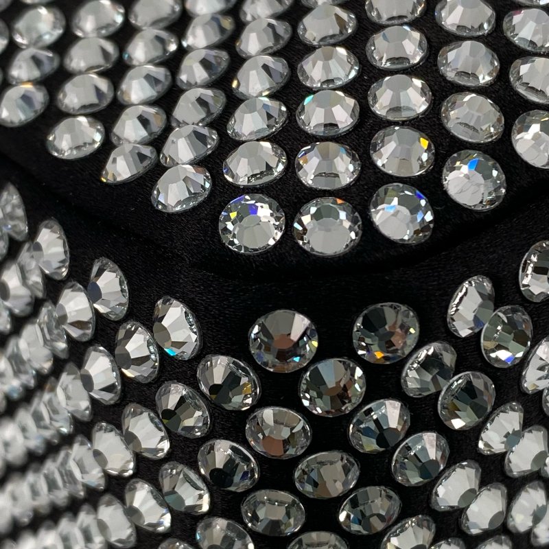 △ Prada 普拉達 Black Nylon And Rhinestone Hand Bag 1NE51 黑色尼龍和水鑽手袋 - 267004122-7