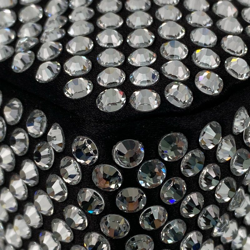 △ Prada 普拉達 Black Nylon And Rhinestone Hand Bag 1NE51 黑色尼龍和水鑽手袋 - 267004122-9