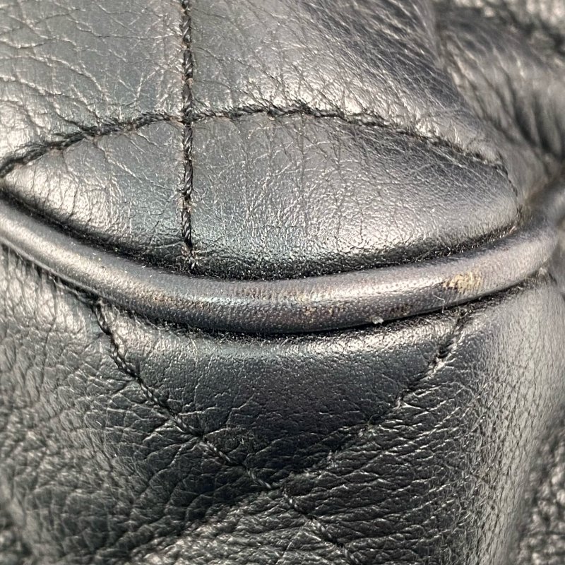 △ Chanel 香奈兒 Black Caviar Skin Ruthenium-Finish Metal Single Flap Chain Shoulder Bag No.22 黑色粒紋小牛皮鍍釕金屬鎖鏈肩背袋No.22 - 267004183-9