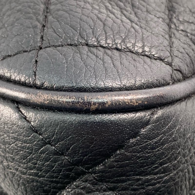 △ Chanel 香奈兒 Black Caviar Skin Ruthenium-Finish Metal Single Flap Chain Shoulder Bag No.22 黑色粒紋小牛皮鍍釕金屬鎖鏈肩背袋No.22 - 267004183-11