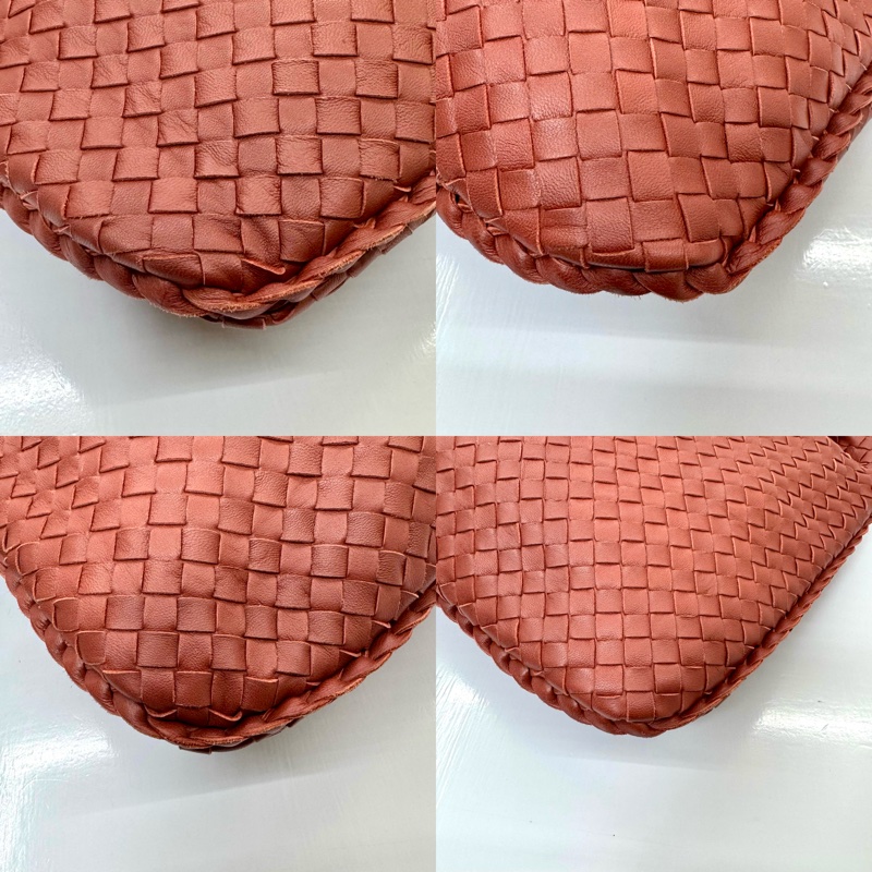 Bottega Veneta  寶緹嘉 經典編織單肩包 紅色-4