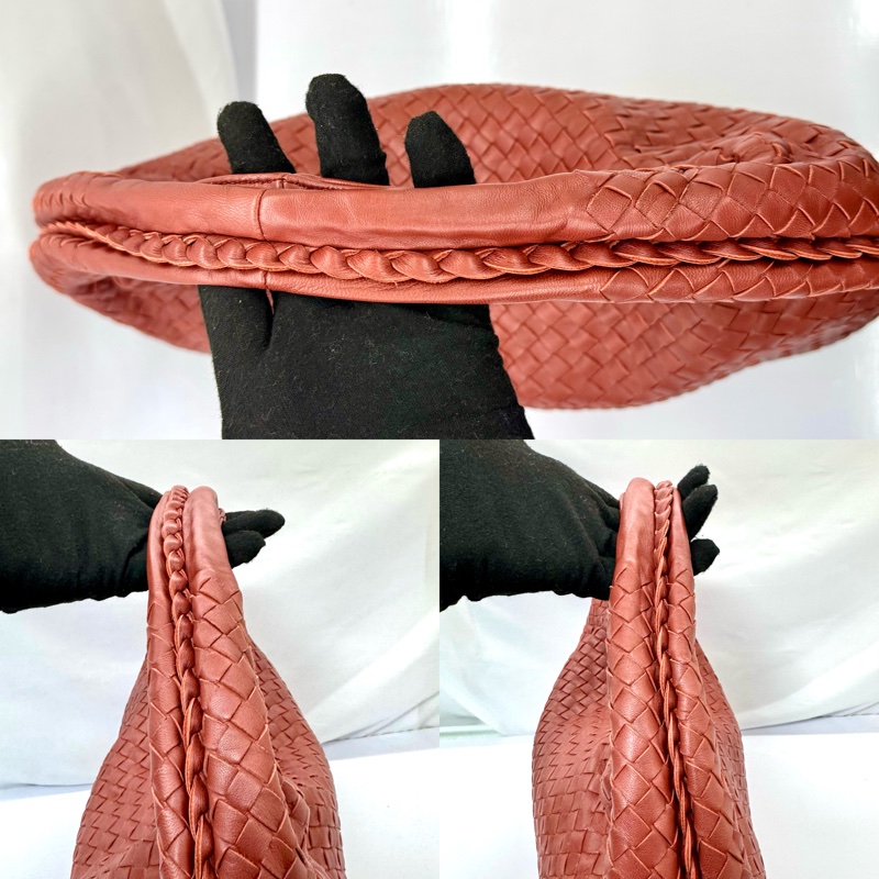 Bottega Veneta  寶緹嘉 經典編織單肩包 紅色-6