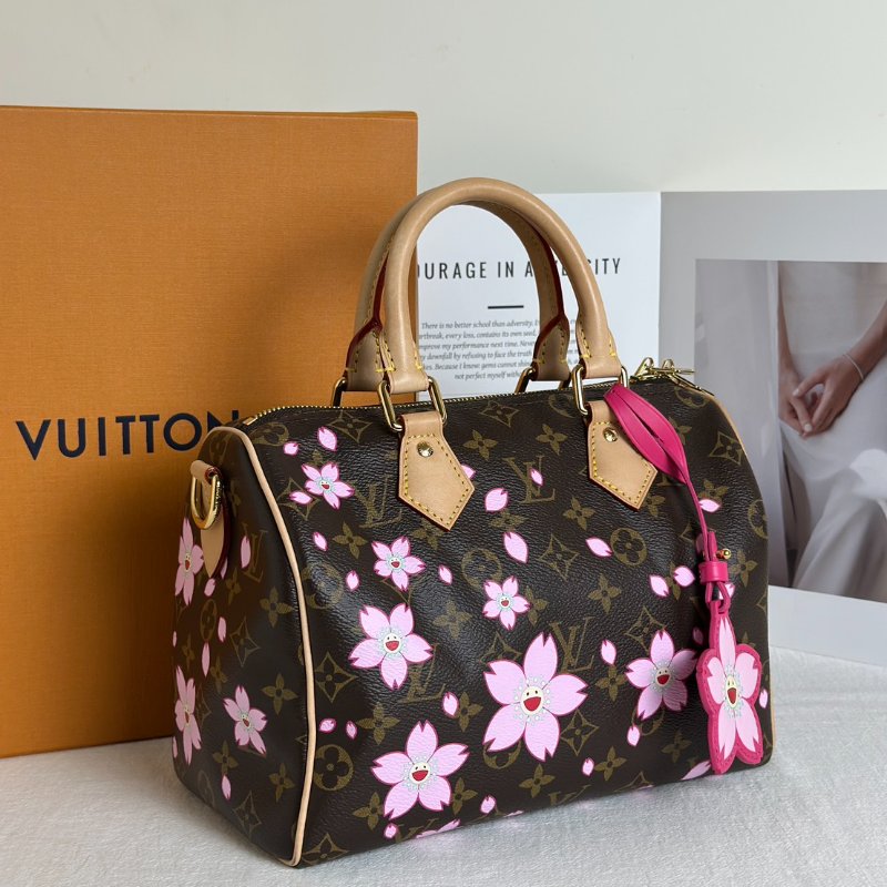 LOUIS VUITTON x 村上隆聯名Speedy 25 - 櫻花-2