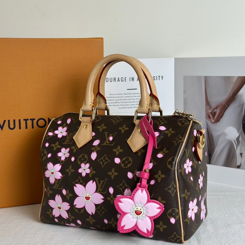 LOUIS VUITTON x 村上隆聯名Speedy 25 - 櫻花-3
