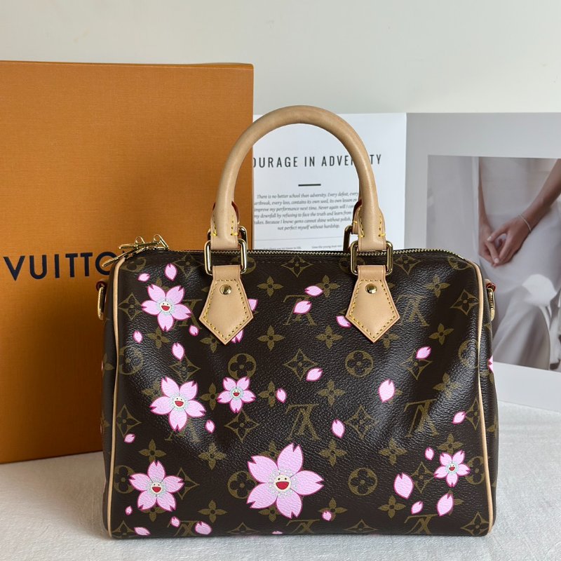 LOUIS VUITTON x 村上隆聯名Speedy 25 - 櫻花-4