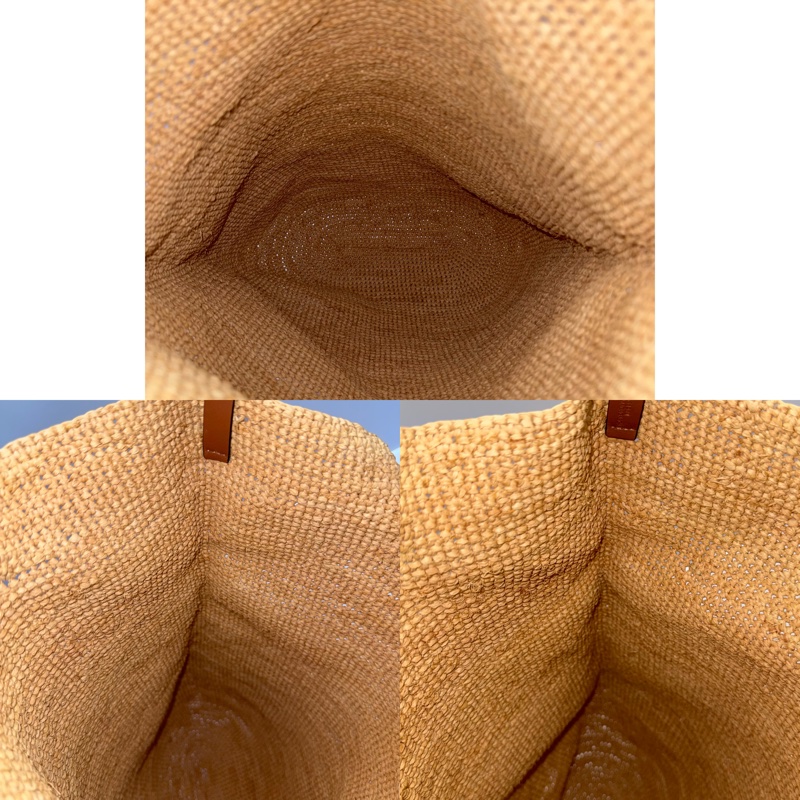 LOEWE 草編RAFFIA PAULA'S IBIZA SLIT 手提斜背2WAY包-6