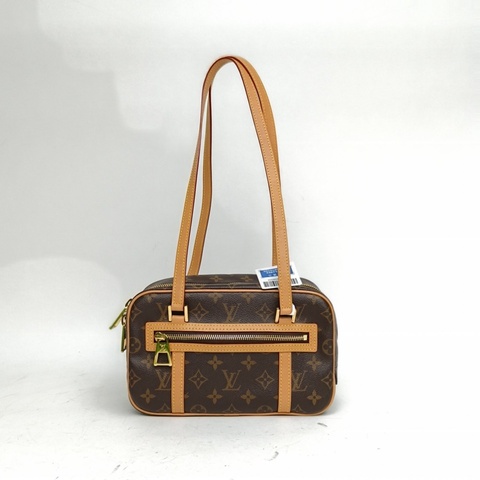 LOUIS VUITTON CITÉ矩形手袋老花PVC金扣晶片肩背包