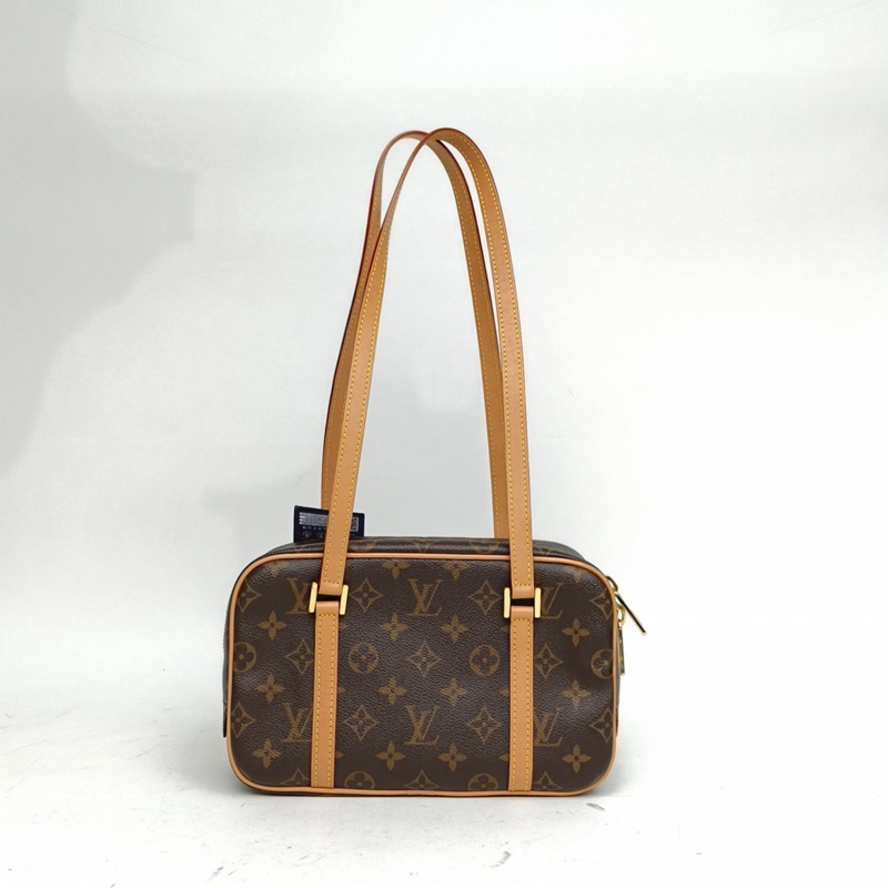 LOUIS VUITTON CITÉ矩形手袋老花PVC金扣晶片肩背包-2