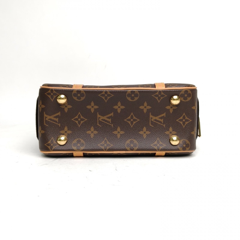 LOUIS VUITTON CITÉ矩形手袋老花PVC金扣晶片肩背包-3