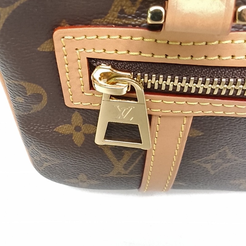 LOUIS VUITTON CITÉ矩形手袋老花PVC金扣晶片肩背包-4