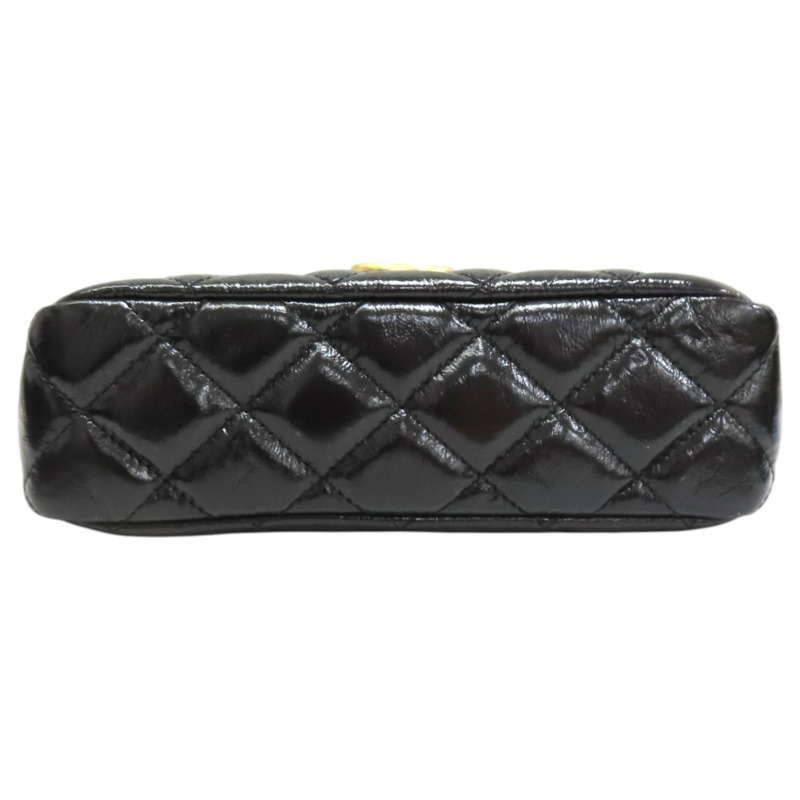 黑色牛皮 Wavy CC Hobo 鍊帶 肩背包 AS4323【CHANEL 香奈兒】 AS4323-3