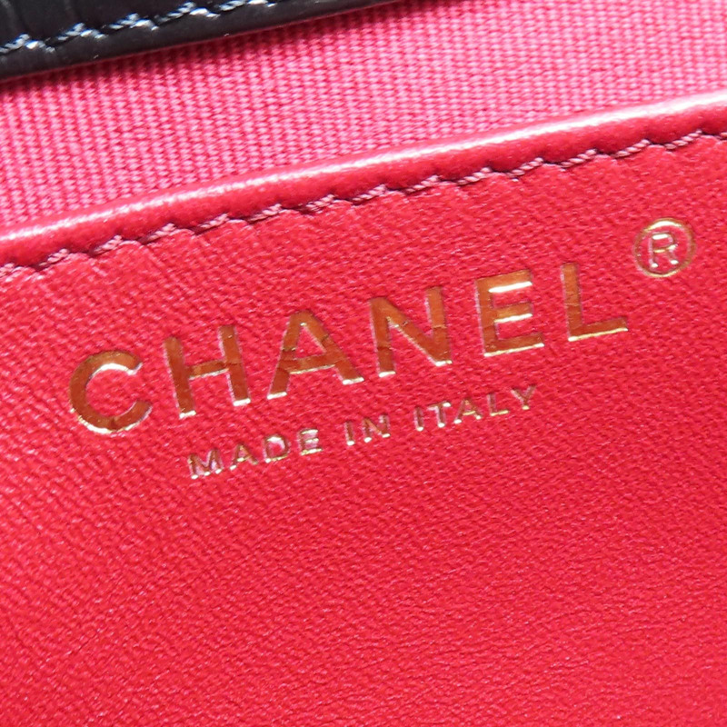 黑色牛皮 Wavy CC Hobo 鍊帶 肩背包 AS4323【CHANEL 香奈兒】 AS4323-8