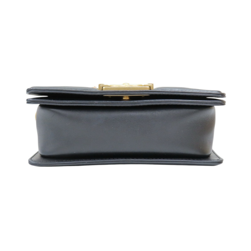 黑/金色 羊皮 粗花 Boy 20 鏈帶 肩背包 無卡【CHANEL 香奈兒】 A67085-3