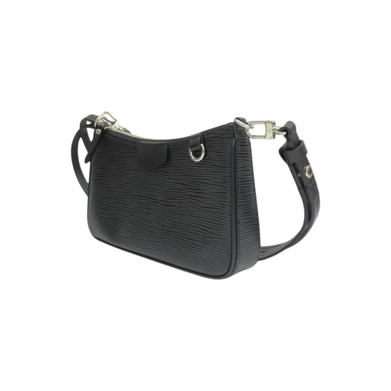 黑色 EPI 水波紋 牛皮 Easy Pouch On Strap 肩背包 M80471【LOUIS VUITTON LV 路易威登】 M80471-2