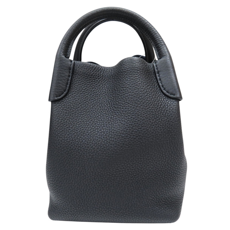 海軍藍 牛皮 肩背包【Loro Piana 諾悠翩雅】 FAM7943-1