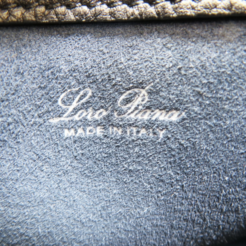 海軍藍 牛皮 肩背包【Loro Piana 諾悠翩雅】 FAM7943-5
