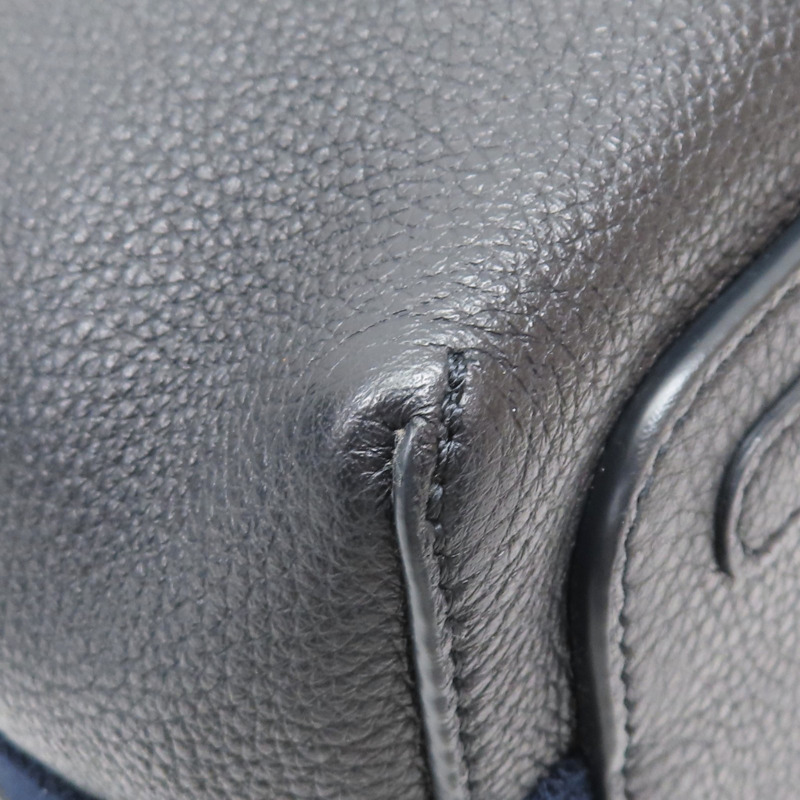 海軍藍 牛皮 肩背包【Loro Piana 諾悠翩雅】 FAM7943-7