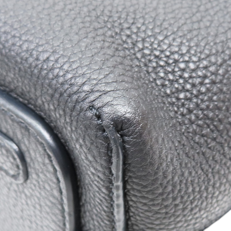 海軍藍 牛皮 肩背包【Loro Piana 諾悠翩雅】 FAM7943-10