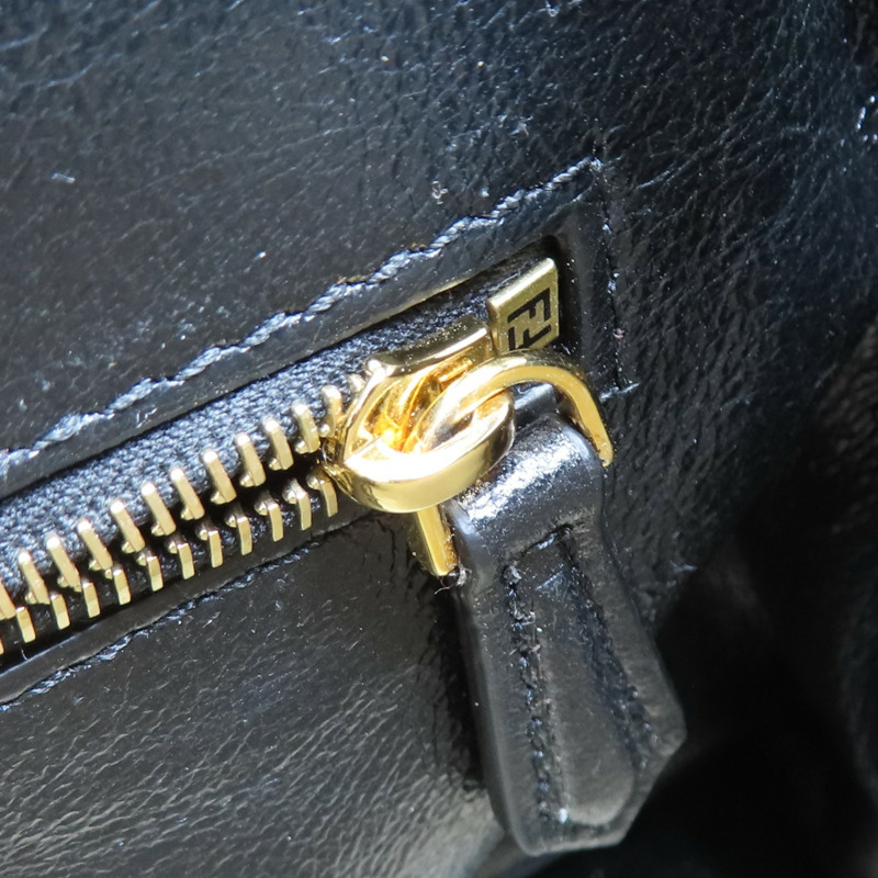 黑色 牛皮 Peekaboo Mini 肩背包 8BN244【FENDI 芬迪】 8BN244-16