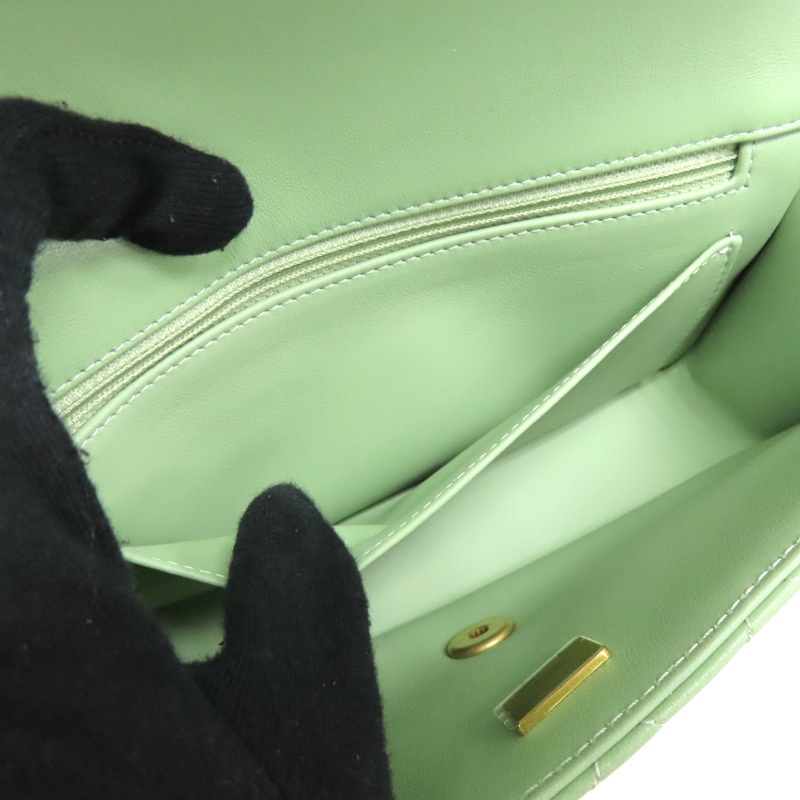 酪梨綠羊皮 Top Handle Flap 兩用包 AS2431【CHANEL 香奈兒】 AS2431-5